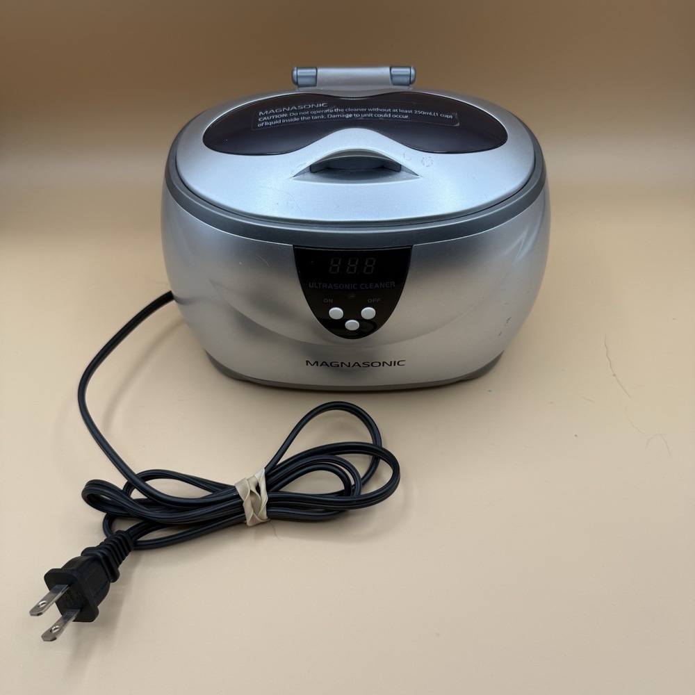 Magnasonic Ultrasonic Cleaner MGUC500 Jewelry Glasses Dentures Tested